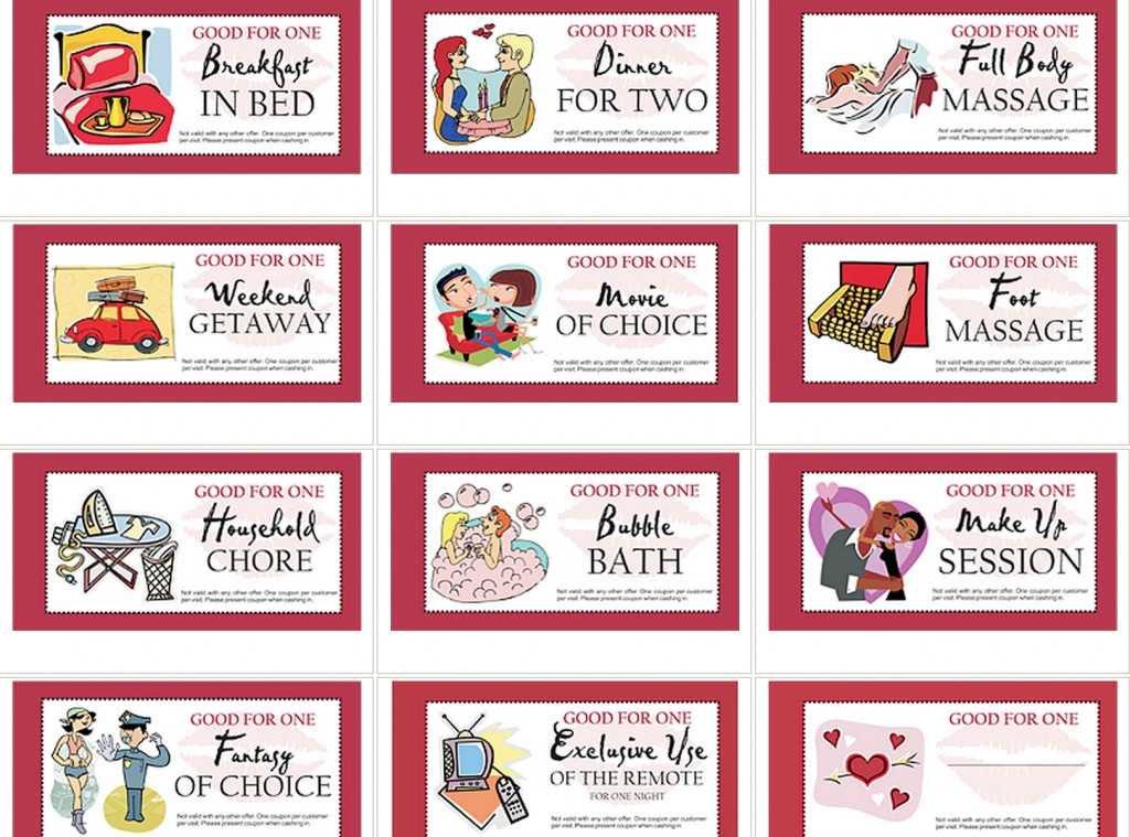 Valentines Day Coupon Ideas
 Love Coupons Ideas For Him