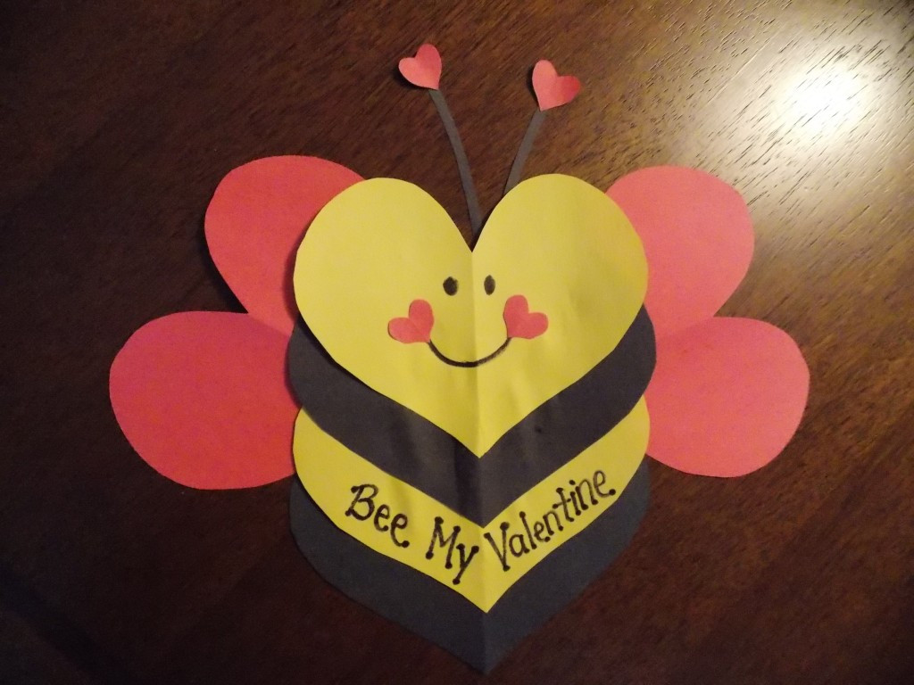 Valentines Day Craft For Preschoolers
 Bee My Valentine Craft Idea for Kids Math in the Middle