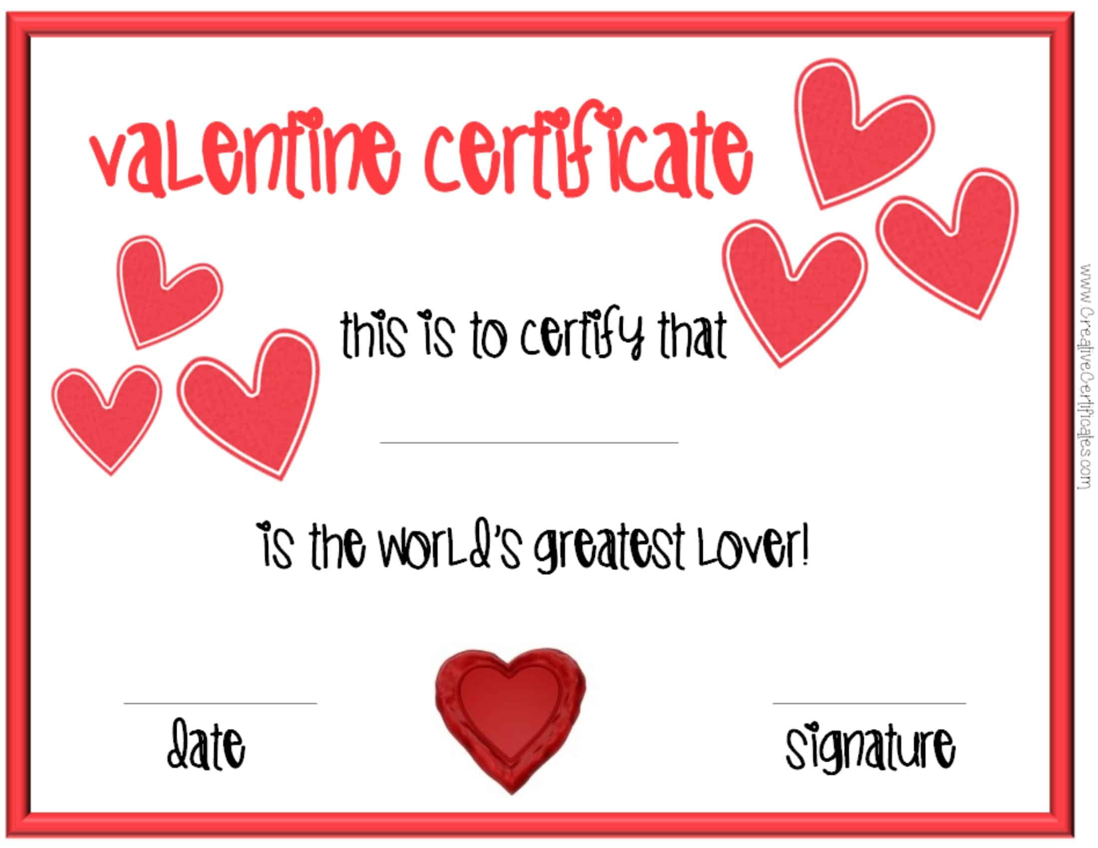 Valentines Day Gift Cards
 Valentine s Day Certificates