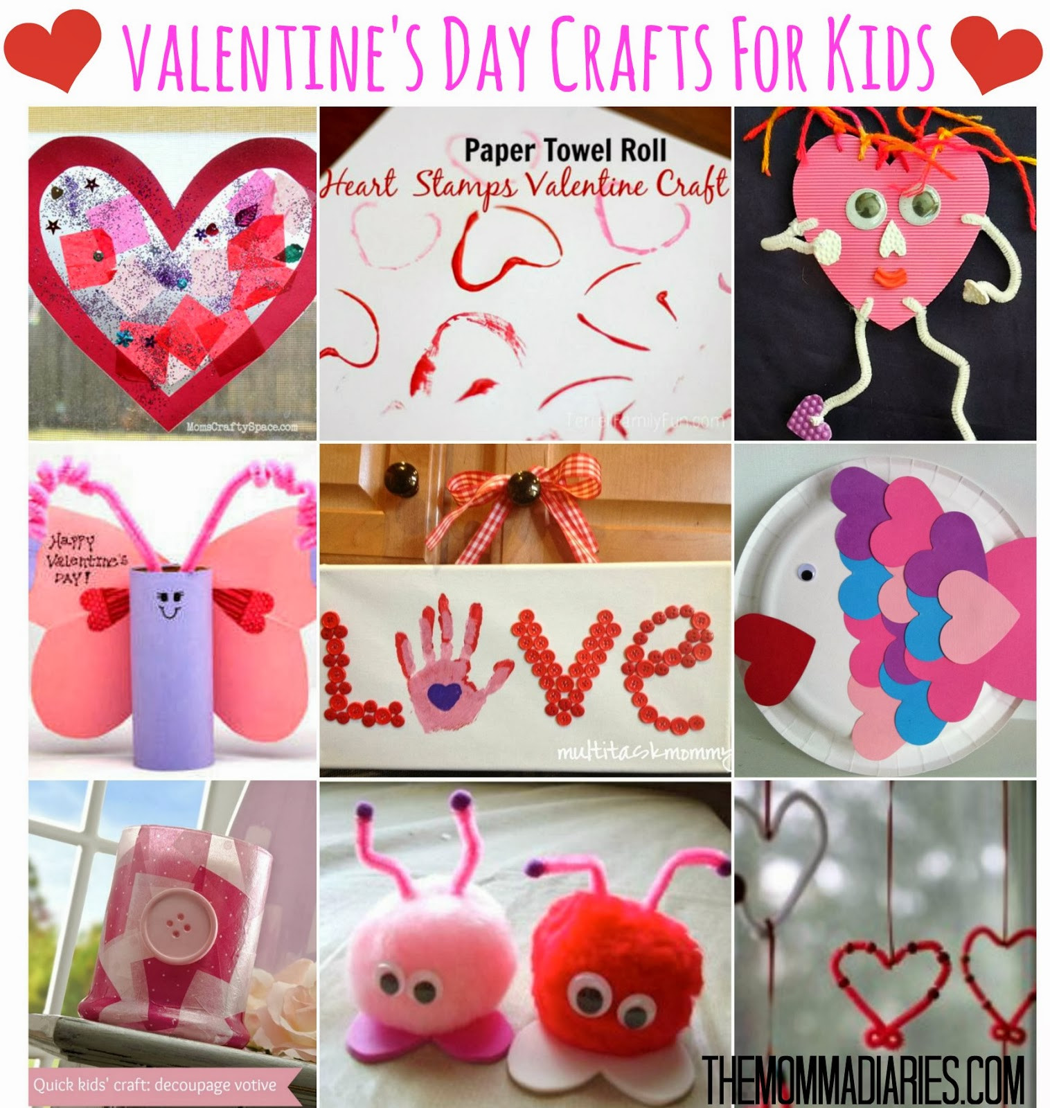 Valentines Day Kid Craft
 Valentine s Day Crafts For Kids The Momma Diaries