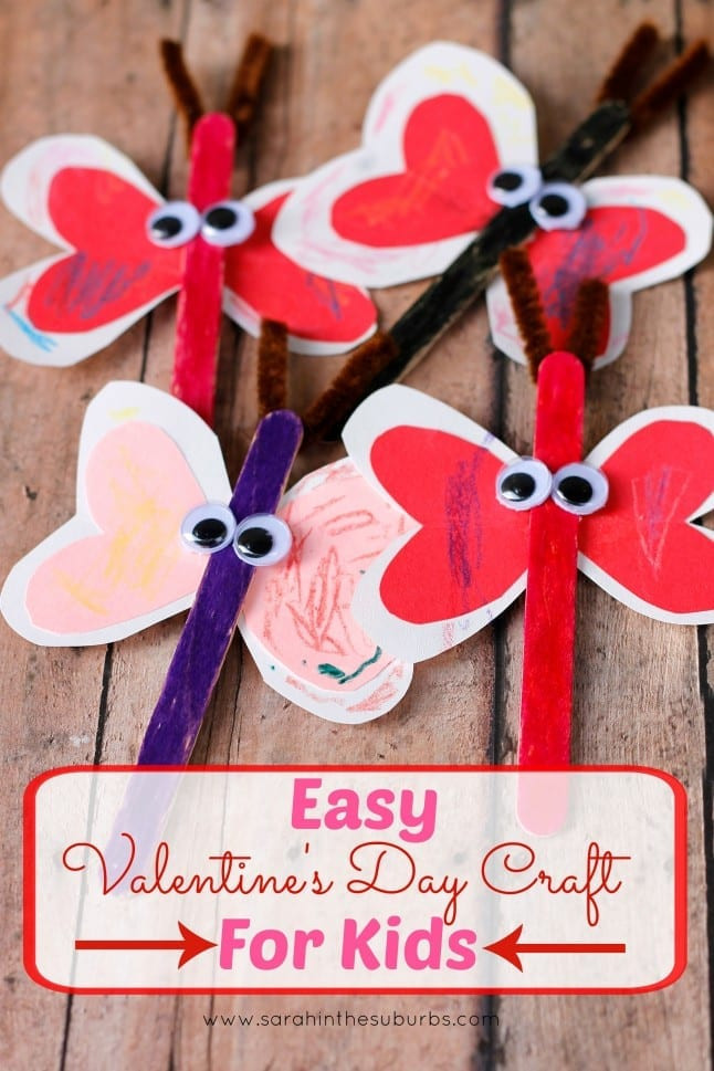 Valentines Day Kid Craft
 Easy Valentine s Day Craft for Kids Sarah in the Suburbs