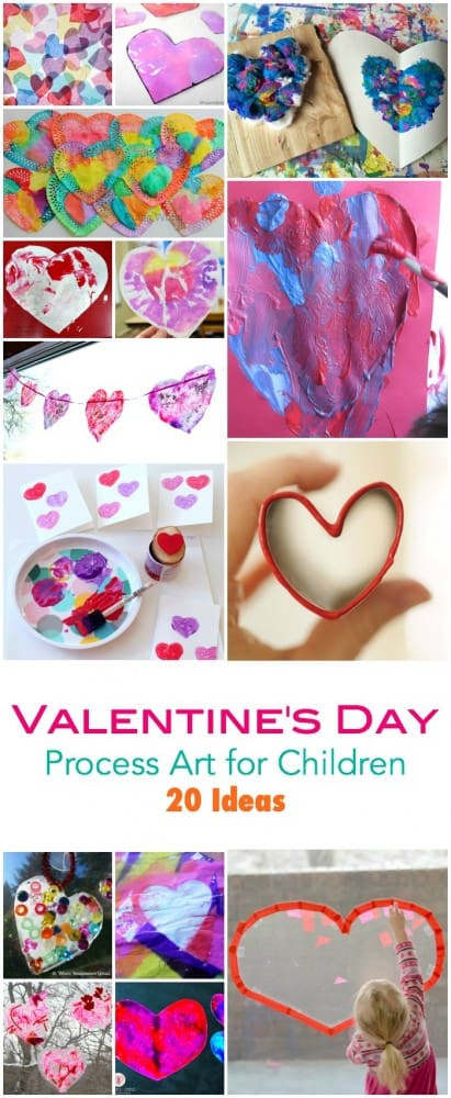 Valentines Day Painting Ideas
 Valentine s Day Process Art Ideas for Children Emma Owl