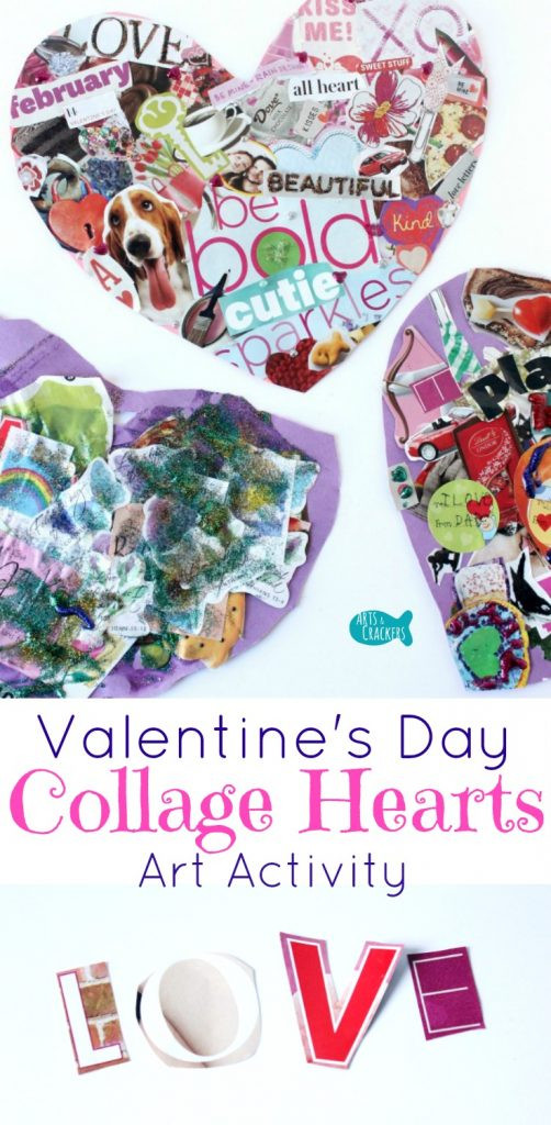 Valentines Day Painting Ideas
 Easy Valentine s Day Collage Hearts Art Activity