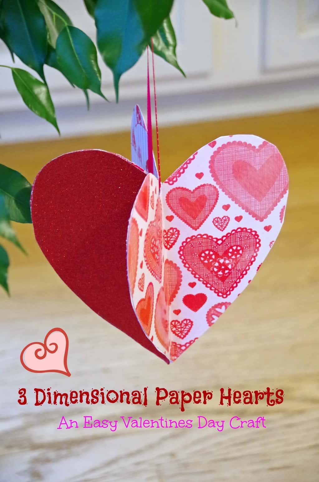 Valentines Day Paper Craft Beautiful Easy Valentines Day Craft Idea 3d Paper Hearts Suburbia