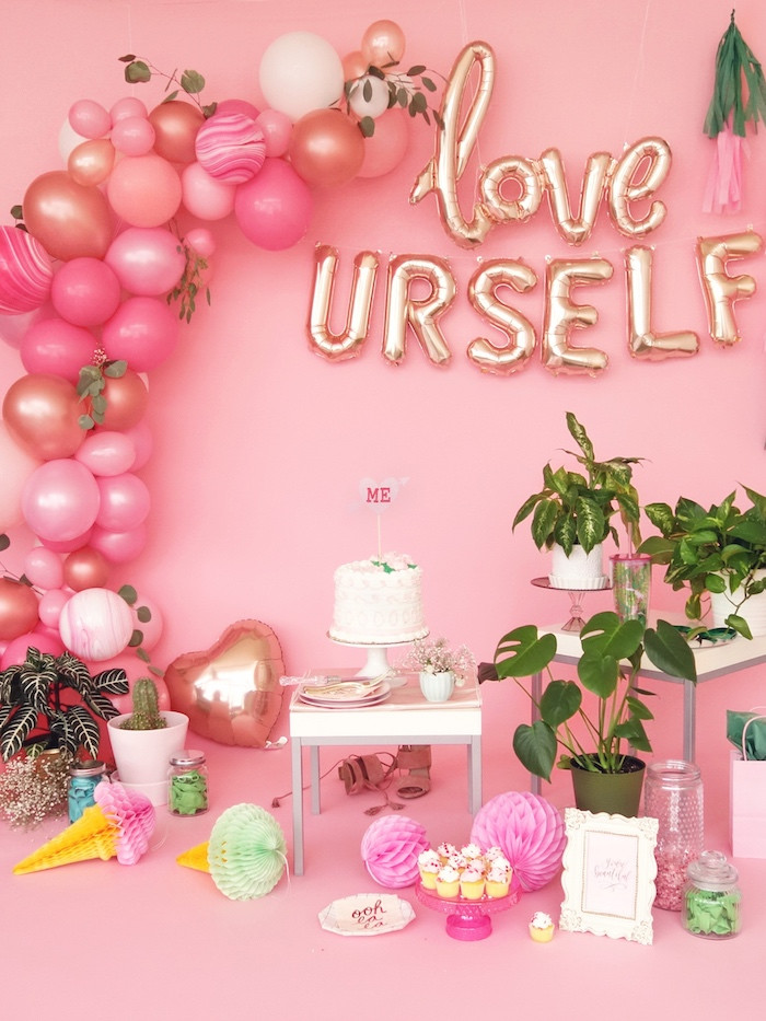 Valentines Day Party Decoration
 Kara s Party Ideas "Love Yourself" Valentine s Day Party
