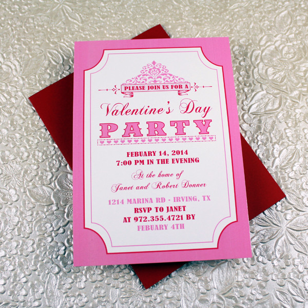 Valentines Day Party Invitations
 Valentine’s Day Party Invitation Template – Download & Print