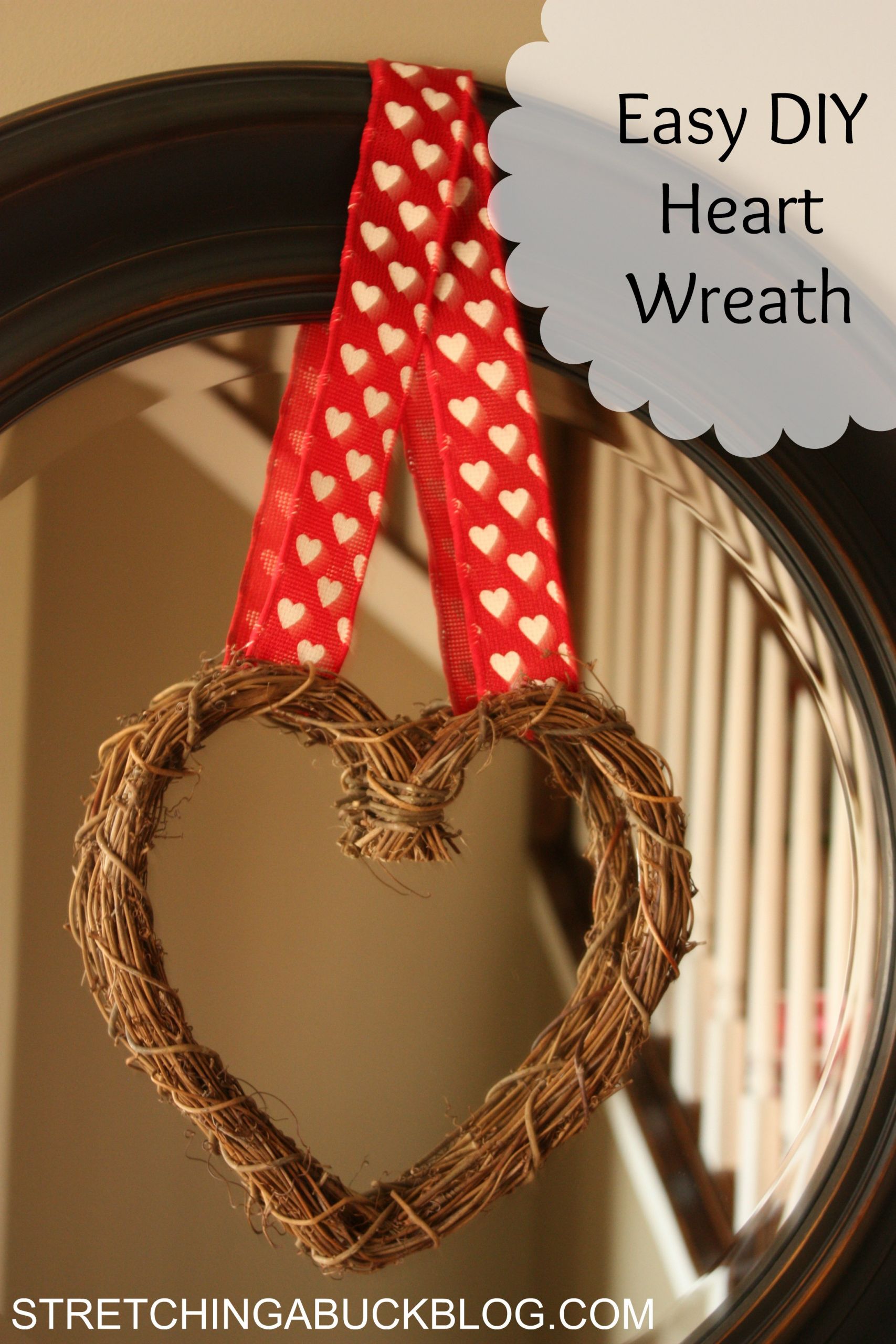 Valentines Day Wreath Ideas
 Easy DIY Valentine s Day Heart Wreath 10 Heart Wreath