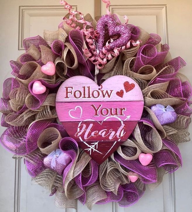 Valentines Day Wreath Ideas
 54 Elegant Wreath Ideas For Your Valentines Day Decoration