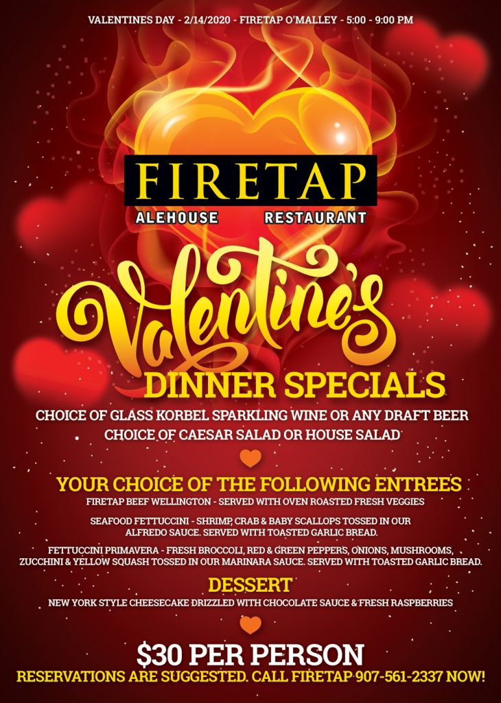 Valentines Dinner Deals
 Valentines Day Dinner Specials Firetap Alehouse