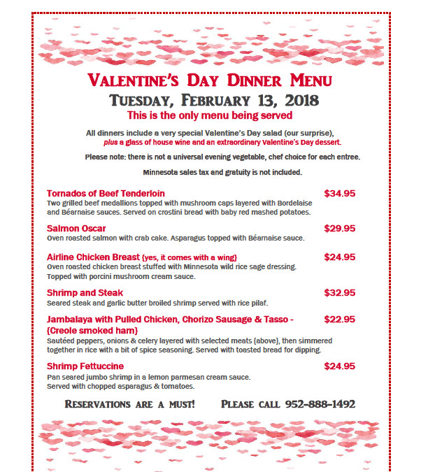 Valentines Dinner Special
 Valentine s Day Dinner Special Bloomington Event Center