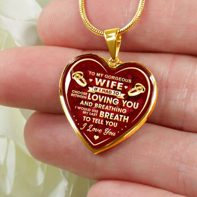 Valentines Gift Ideas For My Wife
 To My Wife Valentine s Day Ideas Wedding Heart Necklace