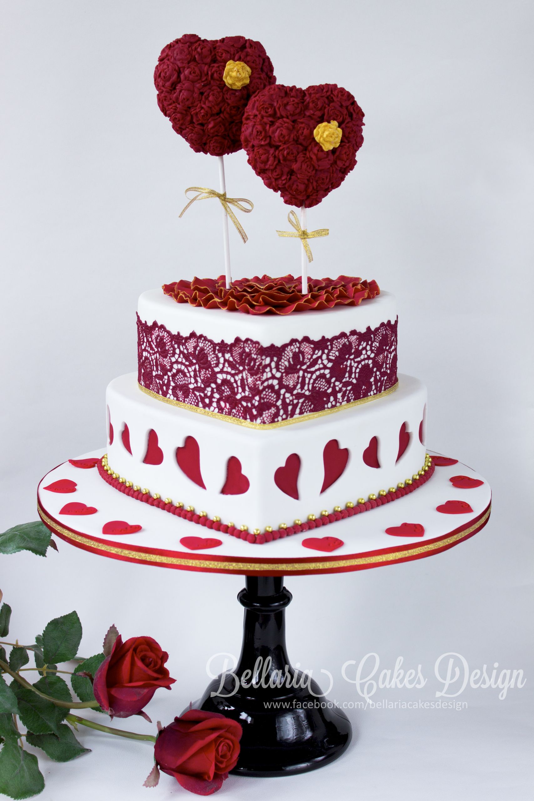 Valentines Wedding Cakes
 A Valentines Day Themed Wedding Cake Xxx Riany
