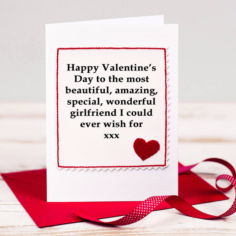 Wife Valentines Day Gifts
 Valentines Card For Wife Girlfriend By Jenny Arnott