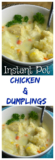 The top 25 Ideas About Instant Pot Chicken &amp; Dumplings